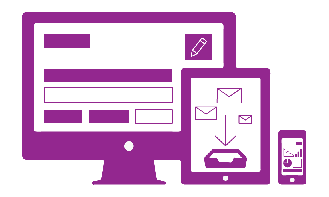 Email features at PurpleFruit Marketing